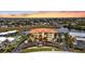 Aerial view of waterfront community with pool and boat slips at 1340 Rock Dove Ct # 135, Punta Gorda, FL 33950