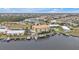 Aerial view of waterfront community, showing building location and amenities at 1340 Rock Dove Ct # 135, Punta Gorda, FL 33950