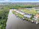 Waterfront community view with lush landscape and boat slips at 1348 Rock Dove Ct # C103, Punta Gorda, FL 33950