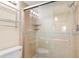 Shower stall with glass enclosure and tiled walls at 1348 Rock Dove Ct # C103, Punta Gorda, FL 33950