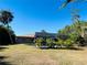 Large backyard with a screened pool and patio at 1434 Viscaya Dr, Port Charlotte, FL 33952