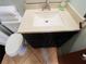 Vanity with single sink and new countertops at 1434 Viscaya Dr, Port Charlotte, FL 33952