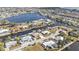 Aerial view of waterfront homes and community at 162 Croop Se Ln, Port Charlotte, FL 33952