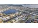 Aerial view of waterfront homes and community at 162 Croop Se Ln, Port Charlotte, FL 33952