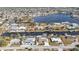 Wide aerial view of waterfront community at 162 Croop Se Ln, Port Charlotte, FL 33952