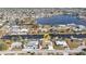 Aerial view showcasing the property's waterfront location at 162 Croop Se Ln, Port Charlotte, FL 33952