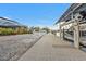 View down a private walkway to a boat dock at 162 Croop Se Ln, Port Charlotte, FL 33952