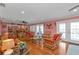 Relaxing Gathering room with wicker furniture and built-in bar at 162 Croop Se Ln, Port Charlotte, FL 33952