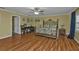 Spacious main bedroom with king bed and private access to the pool at 162 Croop Se Ln, Port Charlotte, FL 33952