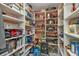 Walk-in pantry with ample shelving for storage at 162 Croop Se Ln, Port Charlotte, FL 33952