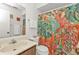 Clean bathroom with vanity, toilet and shower/tub combo at 25225 Rampart Blvd # 1606, Punta Gorda, FL 33983