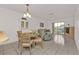 Dining area with table and chairs, near kitchen at 25225 Rampart Blvd # 1606, Punta Gorda, FL 33983