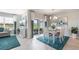 Open concept dining area with view of backyard and access to kitchen at 3340 Jennings Blvd, Port Charlotte, FL 33981