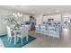 Open concept kitchen with island and stainless steel appliances at 3340 Jennings Blvd, Port Charlotte, FL 33981