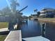 Scenic canal view with private dock at 3761 Peace River Dr, Punta Gorda, FL 33983