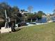 Private dock with seating and water access at 3761 Peace River Dr, Punta Gorda, FL 33983