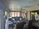 Spacious covered patio with seating area at 3761 Peace River Dr, Punta Gorda, FL 33983