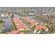 Bird's-eye view of community, showing canal and homes at 3830 Bal Harbor Blvd # 17, Punta Gorda, FL 33950