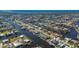 Aerial view showing home's location in a waterfront community at 4600 Almar Dr, Punta Gorda, FL 33950