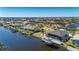 Wide aerial view of waterfront community with houses and canals at 4600 Almar Dr, Punta Gorda, FL 33950