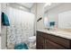 Bathroom with shower/tub combo and vanity at 4600 Almar Dr, Punta Gorda, FL 33950