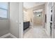 Bathroom with double vanity, large shower, and modern fixtures at 4600 Almar Dr, Punta Gorda, FL 33950