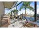 Outdoor patio with seating and canal views at 4600 Almar Dr, Punta Gorda, FL 33950