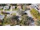 Aerial view of a residential neighborhood at 10810 Cedar Breaks Dr, Port Richey, FL 34668