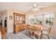 Dining area with built-in hutch and wood table and chairs at 10810 Cedar Breaks Dr, Port Richey, FL 34668