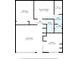 Floor plan showcasing a 2-bedroom, 2-bathroom layout with living room and kitchen at 1217 Aqui Esta Dr # 5, Punta Gorda, FL 33950