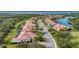 Aerial view of single-Gathering home in a waterfront community at 13264 Creekside Ln, Port Charlotte, FL 33953