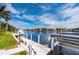 Private dock with boat lift and electric hookups, canal views at 1431 Grebe Dr, Punta Gorda, FL 33950