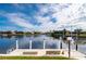 Private dock with seating area and beautiful canal views at 1431 Grebe Dr, Punta Gorda, FL 33950