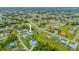 Property's location shown in a wide aerial shot of the neighborhood at 157 Valdiva St, Punta Gorda, FL 33983