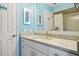 Bathroom with single vanity and granite countertop at 157 Valdiva St, Punta Gorda, FL 33983