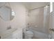 Clean bathroom with a shower/tub combo and white vanity at 17557 Ohara Dr, Port Charlotte, FL 33948