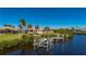 Private dock and beautiful waterfront views at 17557 Ohara Dr, Port Charlotte, FL 33948