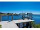 Private concrete dock with boat lift at 17557 Ohara Dr, Port Charlotte, FL 33948