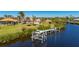 Private dock offering quick access to the water at 17557 Ohara Dr, Port Charlotte, FL 33948