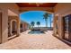 View of the pool and spa from the covered patio at 17557 Ohara Dr, Port Charlotte, FL 33948