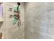 Walk-in shower with tiled walls at 1763 Oakland Rd, North Port, FL 34286