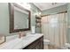 Simple bathroom with single vanity and a shower/tub combo at 18500 Ohara Dr, Port Charlotte, FL 33948