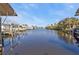 View down the canal with neighboring docks at 18500 Ohara Dr, Port Charlotte, FL 33948