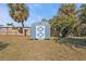 Well-maintained storage shed in the backyard, offering extra storage space at 18500 Ohara Dr, Port Charlotte, FL 33948