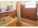 Clean bathroom with a tub and shower combination at 21094 Edgewater Dr, Port Charlotte, FL 33952