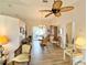 Charming dining room with hardwood floors and a chandelier at 2219 Bengal Ct, Punta Gorda, FL 33983