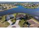 Bird's-eye view of waterfront home at 24337 Contra Costa Ln, Punta Gorda, FL 33955