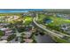 Aerial view showing home's location in a golf course community at 3191 Village Ln, Port Charlotte, FL 33953