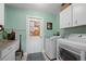 Laundry room with washer, dryer, and utility sink at 3191 Village Ln, Port Charlotte, FL 33953