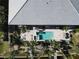 Aerial of home showing pool, patio, and landscaping at 3216 Purple Martin Dr # 123, Punta Gorda, FL 33950